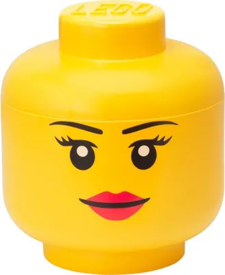 Image de Grand bac de rangement LEGO en forme de tête Head L