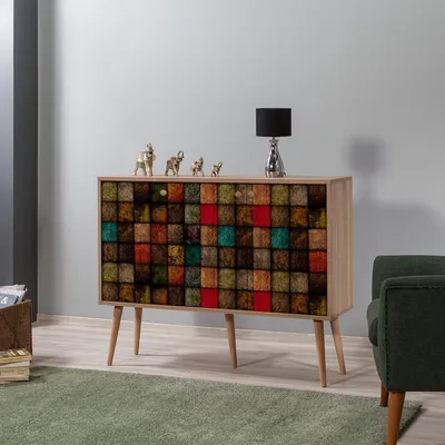 Obrázek produktu pro Skye Decor, MEGA- MEGASPH, Sonomo, komoda, 90x120x36 cm, 100% melaminovaná dřevotříska
