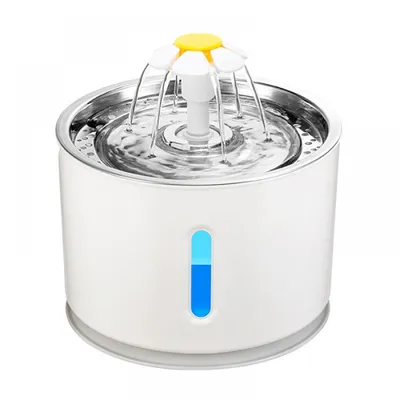 Produktbild von Katzenbrunnen,  LED-Licht Trinkbrunnen, Hunde Trinkbrunnen, mit Aktivkohlefilter und Wasserpumpe,(Material:Kunststoff;)
