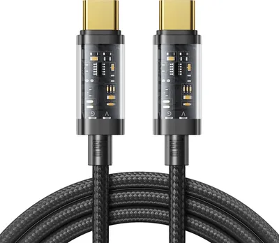Produktbild von Joyroom USB Type-C zu USB Type-C 100W Ladekabel/Datenkabel 2m schwarz (S-CC100A20)