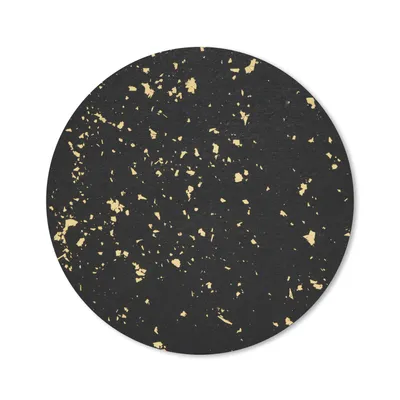 Produktbild von MuchoWow® Mauspad Mousepad Goldene Flocken auf schwarzem Hintergrund 20x20 cm - Mousepads - Maus Mat - Pad - Mausunterlage - Schreibtischmatte