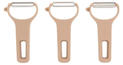 Produktbild von 3-teiliges Schäler Set aus Kunststoff Multicolour für Obst und Gemüse