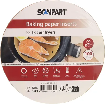 Produktbild von Scanpart 2910070009 Heißluftfritteusenpapier perforiert 20 cm rund
