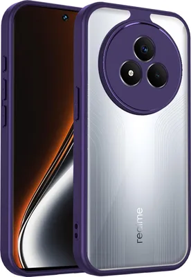 Produktbild von Hülle für Realme Narzo 80 Pro Transparente Rückseite TPU Bumper Stoßfest Handyhülle Lila