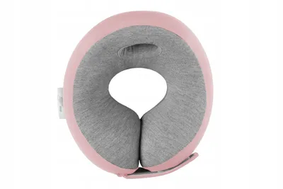Produktbild von Kinder Nackenkissen - Reisekissen Flugzeug, Auto, Zug und beim Ausruhen - Perfect Kinnstützendes - Kinder nackenhörnchen aus Memory-Schaum - Rosa