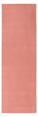 Image de carpetfine Tapis de laine Gabbeh Lola Coureur rose 80x400 cm | Tapis moderne pour le salon et la chambre à coucher