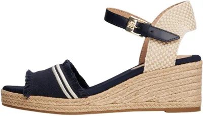 Produktbild von Tommy Hilfiger Espadrilles für Damen, Keilabsatz, Leinen, mit Keilabsatz, Blue S