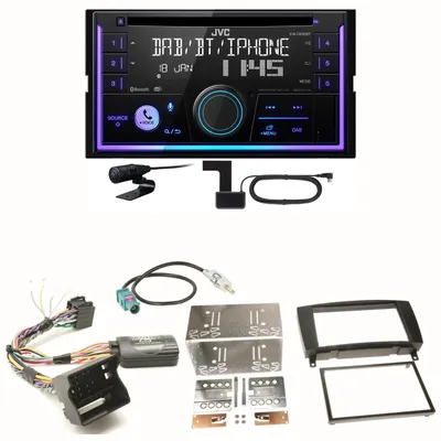 Produktbild von JVC KW-DB95BT Bluetooth Digitalradio Einbauset für Mercedes CLK W209 Facelift