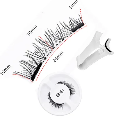 Obrázek produktu pro INF Magnetické řasy s aplikátorem ve tvaru písmene V a kvantovými magnety Model 4