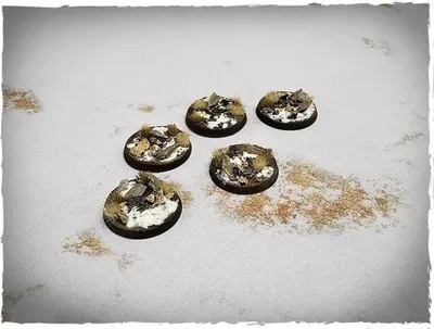 Produktbild von Kampffertige Winterbasen 40 mm rund, 5 Stück, handbemalt