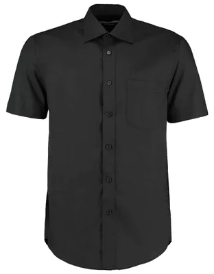 Image de Kustom Kit - Chemise pour homme - Business à manches courtes LT4128 (45,5 cm) (noir)