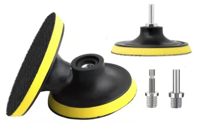 Obrázok produktu pre 75 mm brúsne kotúče, 3 kusy, s lepiacou podložkou a adaptérom M14