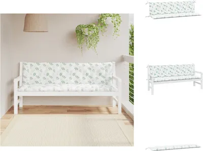 Produktbild von vidaXL Gartenbank-Auflagen 2 Stk. Bluttmuster Oxford-Gewebe -  Sitzpolster
