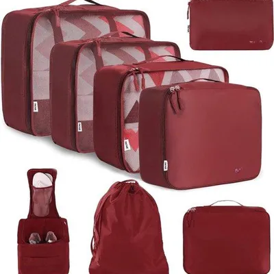Produktbild von Famanu Packing Cubes 8-teilig - Kofferorganizer für Reisen