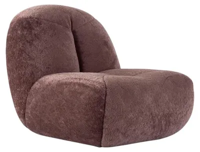Productafbeelding van Textiele fauteuil in bruin.Inklapbare bruine fauteuil.Compacte fauteuil