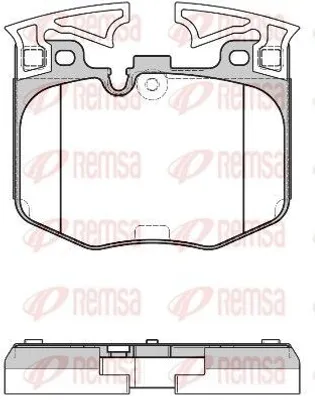 Produktbild von REMSA Bremsbeläge Satz Vorne Bremsklötze für BMW 3 Touring (G21) 1711.00