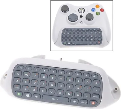 Produktbild von White Keyboard Chat Pad für Xbox 360 Games Controller