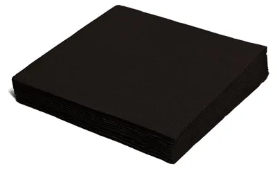 Obrázek produktu pro Párty ubrousky černé - 33 x 33 cm - 50 ks