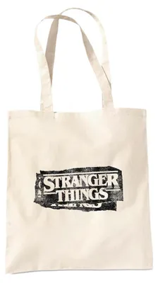 Productafbeelding van Stranger Things Punk Logo, herbruikbare boodschappentas, natuurlijke kleur