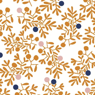 Produktbild von RP 20 kleine Cocktailservietten Fall Berries - Beeren an Blättermuster 24x24cm