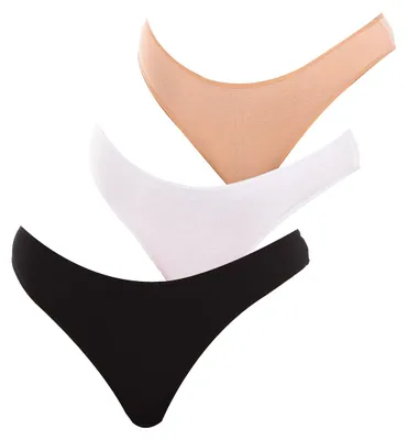 Produktbild von Q-EN 3er-Pack Bambus-Damen-Tangas Q907