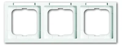 Image de Busch-Jaeger Cadre triple blanc, inscription horizontale 1733-184 NSK