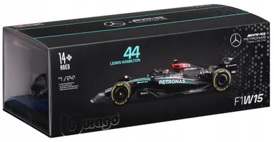 Obrázek produktu pro Bburago Model 1:24 Závodní vůz F1 Mercedes AMG W15 2024 Lewis Hamilton 18-28063