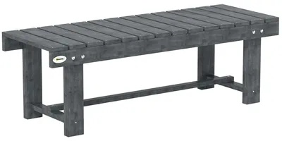 Produktbild von Wasserfeste 2-Sitzer-Gartenbank aus Tannenholz, 110 x 38 x 35 cm, Grau