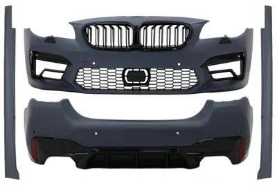 Zdjęcie produktu dla Zestaw karoserii do BMW serii 5 F10 (2011–2017): osłony zderzaków i progi boczne w stylu M5.