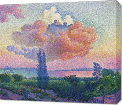 Image de Tableau 70 x 60 cm « The Pink Cloud », Henri-Edmond Cross Vintage pour le salon