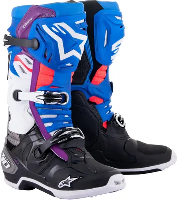 Produktbild von Alpinestars Tech 10 Supervented Motocross Stiefel (Black/Blue/White,8 (42))