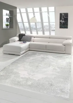 Obrázok produktu pre Vysokokvalitný orientálny koberec s klasickými ornamentmi v sivej farbe Veľkosť - 80 x 150 cm