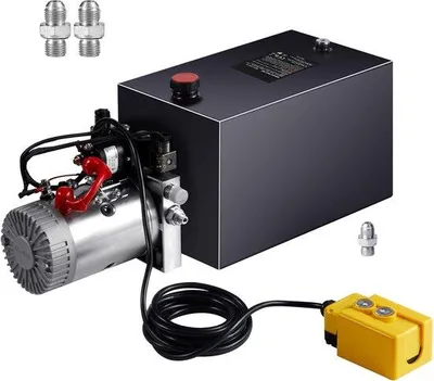 Productafbeelding van Hydraulische pomp, 3,75 gallon, dubbelwerkend, 0,91 liter per minuut, maximaal 220 bar, drukpompen voor kippwagens en autoliften