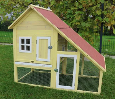 Produktbild von Kaninchenstall / Kleintierstall Habau Luxus 140x65x120cm