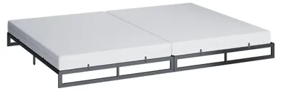 Productafbeelding van Familiebed Vitalispa Lenora Zwart 280x200 met 2 matrassen, Model 63319