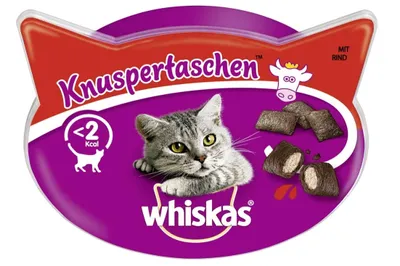 Produktbild von 'Whiskas Snack Knuspertaschen Rind 60g | Abverkauf!'