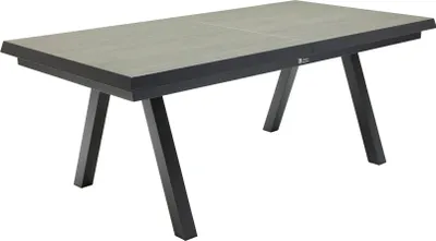 Produktbild von Vivera Ausziehtisch aus pulverbeschichtetem Aluminium, wetterfest, UV-beständig