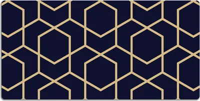 Produktbild von Schreibtischmatte Tischunterlage 100x50 cm Mauspad - Goldenes Muster