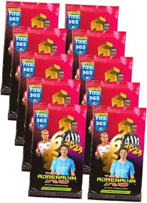 Produktbild von Panini Fifa 365 Karten 2024 - Trading Cards - 10 Booster Sammelkarten
