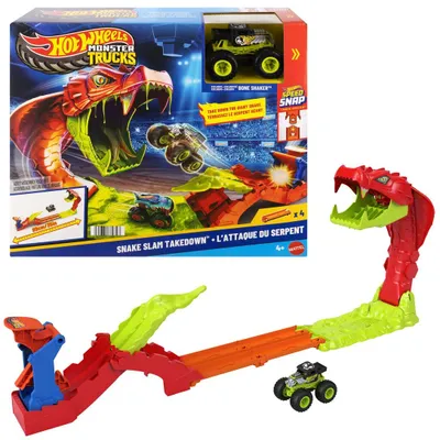 Image de Mattel Hot Wheels Monster Trucks Chasse au serpent géant Autres