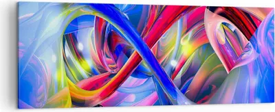 Produktbild von Bild auf Leinwand - Leinwandbild - Abstrakt grafik grafiken farben - 140x50cm - Wand Bild - Wanddeko - Leinwanddruck - Bilder - Kunstdruck - Leinwand bilder - Wandkunst - AB140x50-2294
