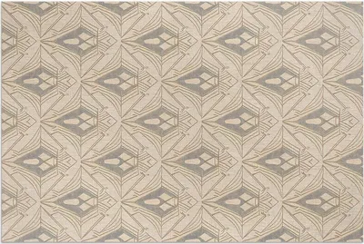 Produktbild von Geometrisches Vintage-Muster – Vinylteppich – 100x150 cm – Outdoor Teppich – Terrasse – Wetterfest – Modern