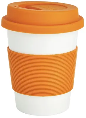 Obrázok produktu pre pohár na jedlo 0,35 l ABS/silikón oranžový