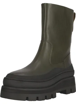 Imagen del producto de Botas Clarks Orianna2 Rise, diseño moderno con suela de tacos, color verde oscuro (Dark Green), talla 37.5