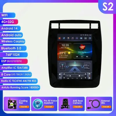 Obrázek produktu pro Autorádio s 9,7palcovým dotykovým displejem, systémem Android 13, GPS, Carplay a Android Auto