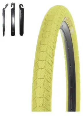 Produktbild von 1 x Kenda K-907 Krackpot BMX Fahrradreifen 20 x 1,95 (50-406) Gelb inkl. Reifenheber