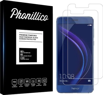 Zdjęcie produktu dla Szkło hartowane do Honor 8 [2 sztuki] Folia ochronna na ekran odporna na zarysowania Phonillico®