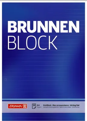 Produktbild von BRUNNEN Briefblock A4 liniert gelocht 1052757