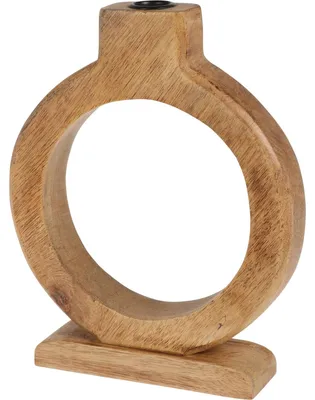 Produktbild von Kerzenständer aus Mangoholz, 16 x 21 cm
