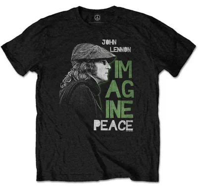Produktbild von John Lennon Imagine Peace Black L T-Shirt